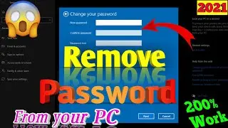 How To Disable Windows 10 Login Password / How To Remove Password From Windows 10