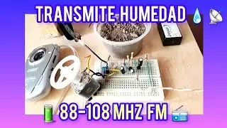 Transmisor FM en protoborad para sensor de humedad o lluvia
