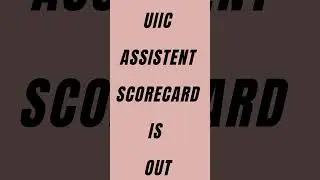 Uiic assistent scores 2024 #uiic #uiicassistent #uiicao #shorts