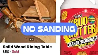 HOW TO CLEAN FURNITURE BEFORE PAINTING | No Sanding Needed