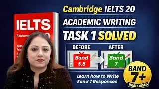 Cambridge IELTS 20 Academic Writing Task 1 | Learn how to write Band 7 Response Strategy Explained
