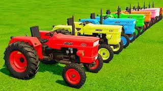 TRANSPORTING ALL Massey Ferguson 165 Tractors for Big Farm Jobs | Farming Simulator 25