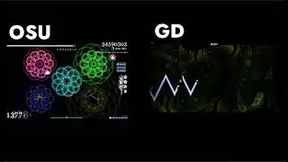 Centipede!!! Osu version vs GD version