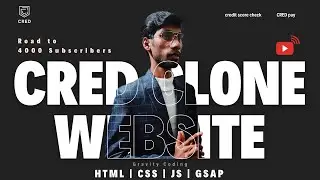 Building a CRED Clone: HTML, CSS, JS, GSAP, and Responsive Web Design