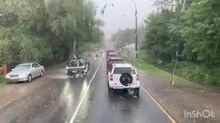Зацепил краешек урагана!
