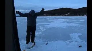 Video from the car showroom. Fishing and wind. Alaska.