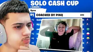 Coaching My BIGGEST Fan In The Solo Cash Cup…