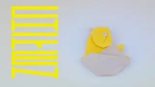 How to make a paper chiken. Easy origami