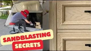 RAW WOOD FURNITURE // Should you DIY? HIRE A PRO? New technology?) Our Rookie Sandblasting Journey