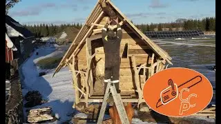 How to make wooden witch house  (Baba Yaga house) Part 3