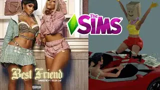 Saweetie and DOJA CAT. best friend sims 4 animation pack