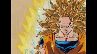 Dibujando A Goku SSJ3 (CON LAPICES DE COLOR!!) | RodrigoDrawingsYT