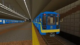 Kyiv Metro in Minecraft: Construction of Zhytomyrska Station and a Trip from Akademmistechko
