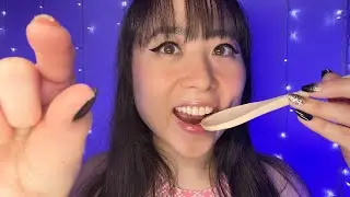 ASMR Asian Auntie Eating Your Face & Eyeball (Asian Accent, plucking, mouth sounds)