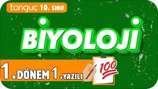 10.Sınıf Biyoloji 1.Dönem 1.Yazılıya Hazırlık 📑 #2025