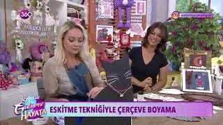 Eskitme tekniğiyle çerçeve boyama