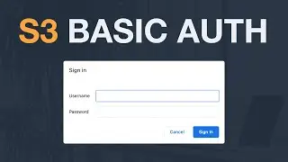 How to restrict access to a static S3 site using HTTP Basic Auth?