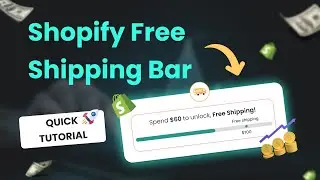 Shopify FREE SHIPPING Progress Bar Setup (2026) | Free Shipping Discount over Amount