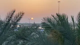 A beautiful sunset in Abu Dhabi.