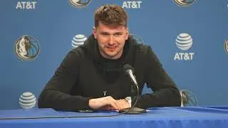 Luka Doncic postgame vs Celtics 1/22/24