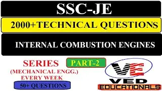 SSC JE Mechanical 2020 | 2000+ technical MCQs | solution in hindi | IC Engine | part 2