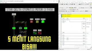 Star delta with plc ormon || ladder diagram star-delta cx-programmer 9.3 || automatic star delta