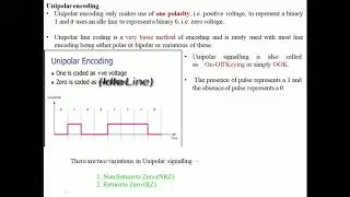 LINE ENCODING TECHNIQUES