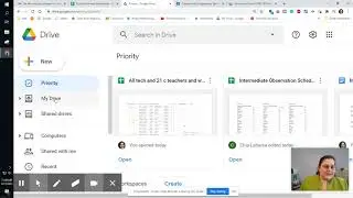 Google Classroom: student work in Drive folders