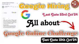 GOCG54 |  Google's Online Challenge  | Google Apprenticeship #googlehiring #googlejobs