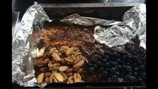Making chocolate bark 4 ways