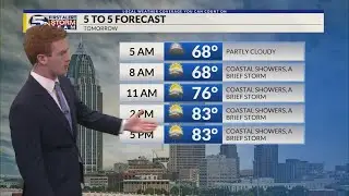 More Coastal Showers Sunday, Increasing Rain Chances Next Week: Saturday Evening Forecast 9/7/2024