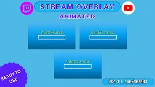 Animated - Blue loading screen - twitch & youtube Overlay (Pixel Art)