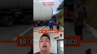 Carga Eólica trava a pista na BR-104 no Pernambuco #short #shorts