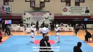 54kg Muhammed Sevinc - Fuatcan Aldemir (2012 Turkish Senyor Taekwondo Championships)
