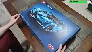 Building the Lego Bugatti Chiron Pt:1 (Stream Archive)