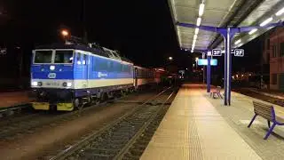 R 320 (Wien FJB - Praha) and R 323 (Praha - Wien FJB) arriving at Tabor