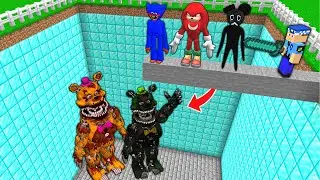 IF YOU DIE, YOU FALL INTO FREDDY'S PIT! 😱 - Minecraft