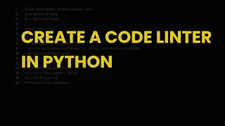 Create a code linter in python