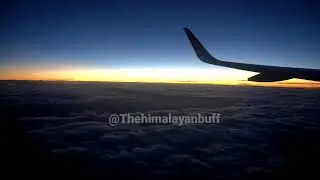 Horizon View Above Clouds #AirIndia Aircraft #Cruising | Thehimalayanbuff Vlogs