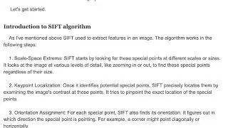 Feature Extraction Example with SIFT using OpenCV in Python