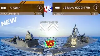 JS Katori Vs JS Maya Modern Warships