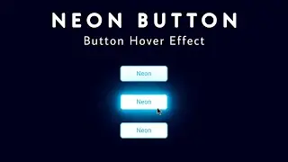Neon button Hover | HTML & CSS  | Pranjul tutorials