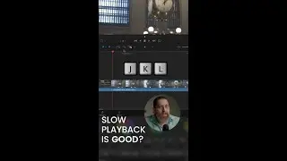 Sometimes, slow playback is good (DaVinci Resolve)