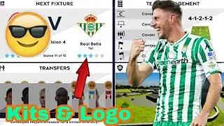 How To Create Real Betis New  Kits & Logo 2021 - Dream League Soccer 2021 Kits & Logo