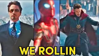 WE ROLLIN ft. doctor strange, iron man , Spiderman  best edit #mcu #whatsappstatus #marvel