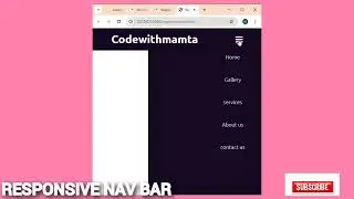 Responsive Nav Bar | Html navigation