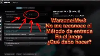 Warzone Mw3 no me reconoce el método de entrada del mando en el juego, ¿Qué debo hacer?