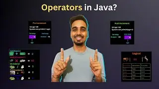 Operators in Java | Types of operators in Java | pre increment and post increment in Java