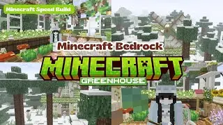 .ᡣ𐭩˚Greenhouse in the snow ⛄🤍 ˊˎ | Minecraft Bedrock Edition