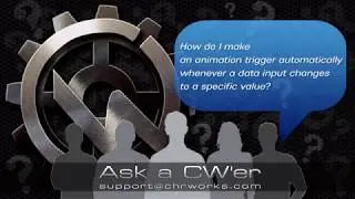 How do I make an animation trigger automatically whenever a data input changes to specific value?